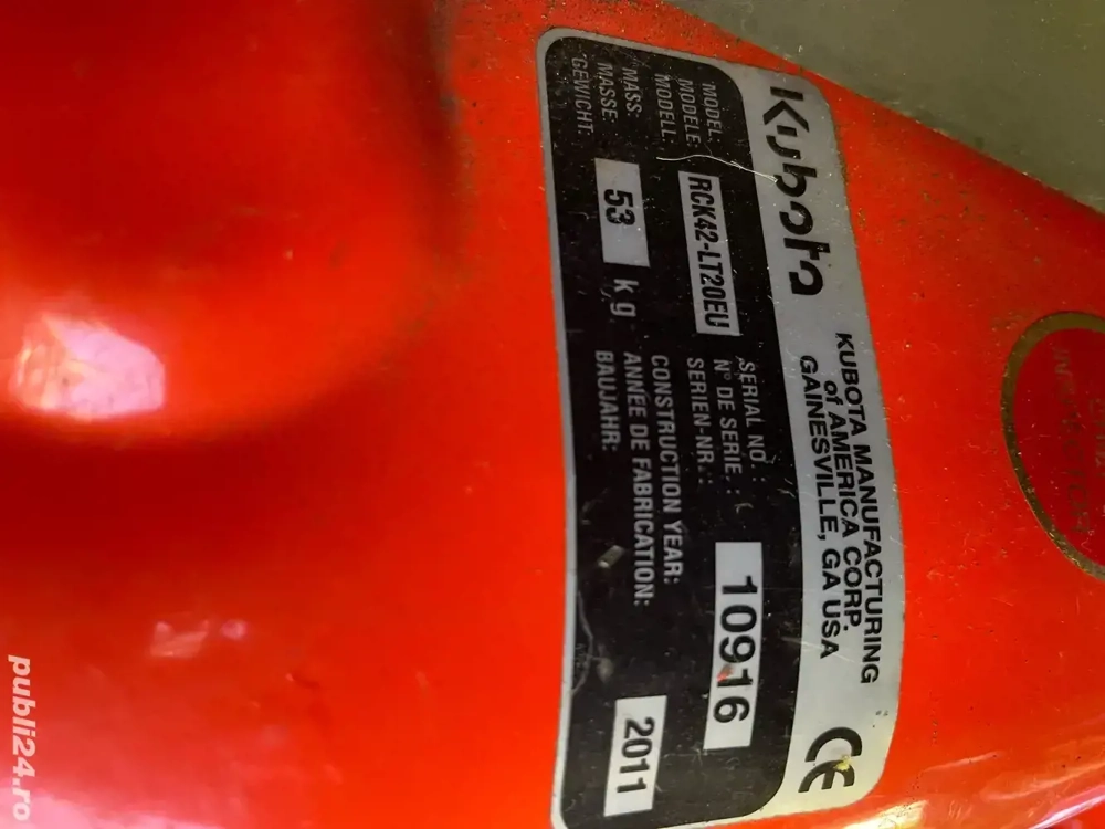 Tractoras tuns iarba Kubota T1880, hydrostatic, 42lnch taiere, benzina...