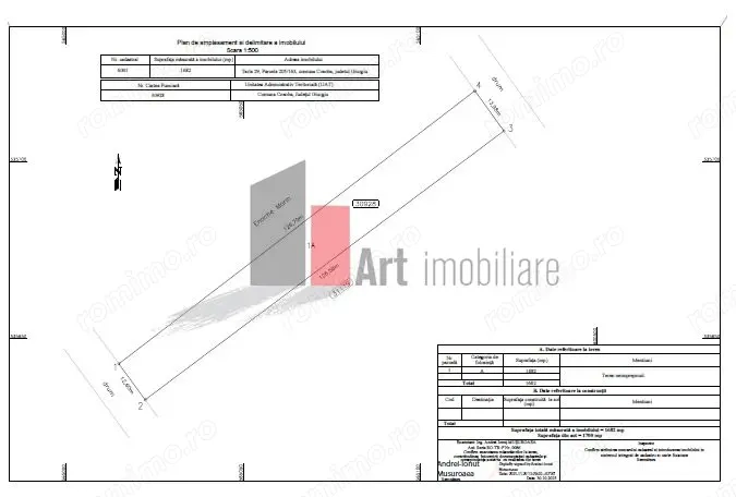 Oportunitate de investiție: Teren intravilan în Cosoba – Nod strategic A0 / A1