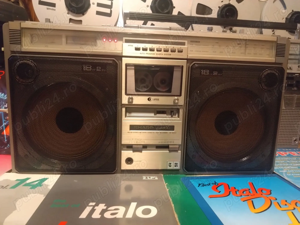 RADIO CASETOFON SHARP GF-505ST la 230V Stereo Radio Cassette Recorder