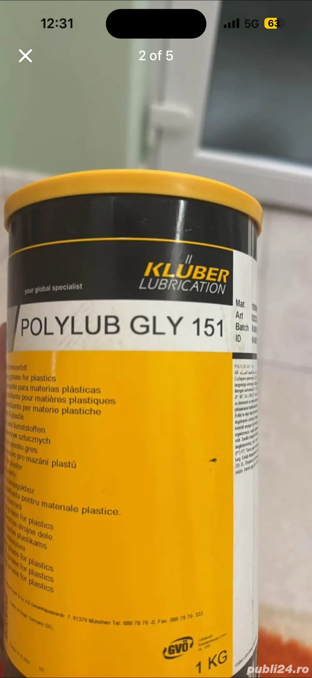 Unsoare lubrifianta pt materiale plastice