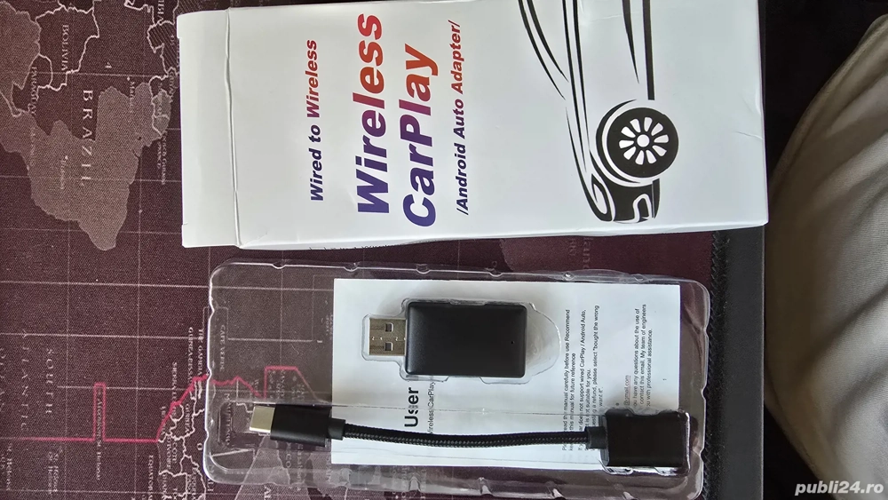 Adaptor wireless Carplay si Android Auto