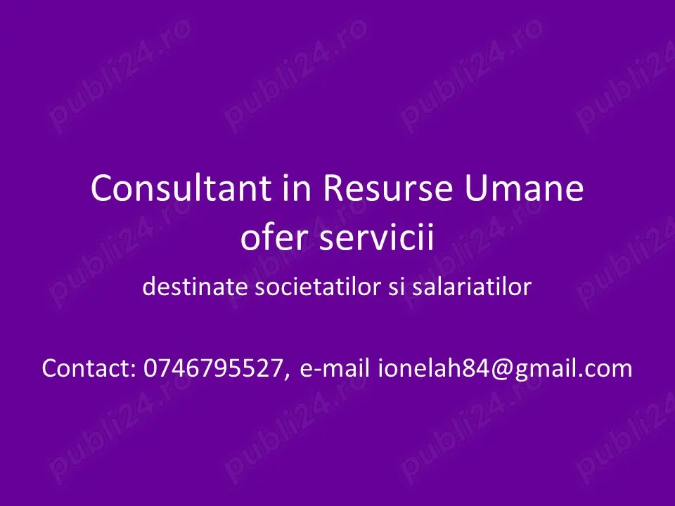 Servicii resurse umane 