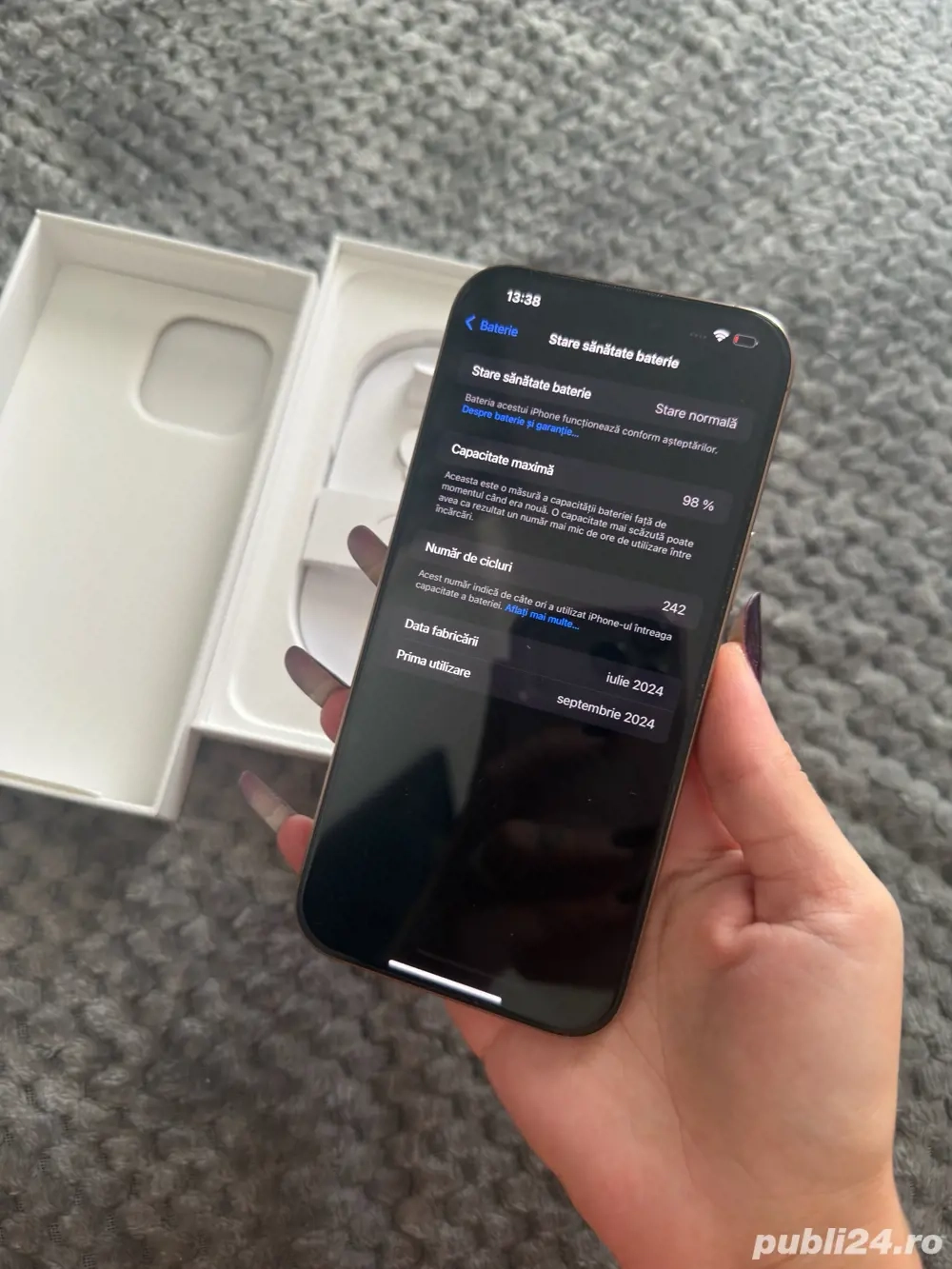 Iphone 16 pro max dessert titanium 