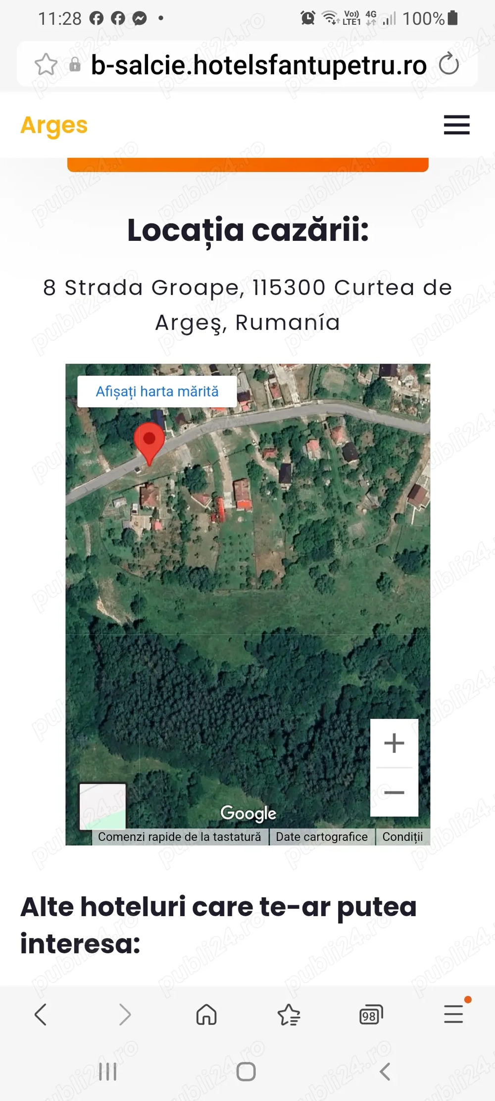 Teren intravilan de 8.274 mp ,PUZ pentru 10 loturi casă ,str Groape,Curtea de Arges