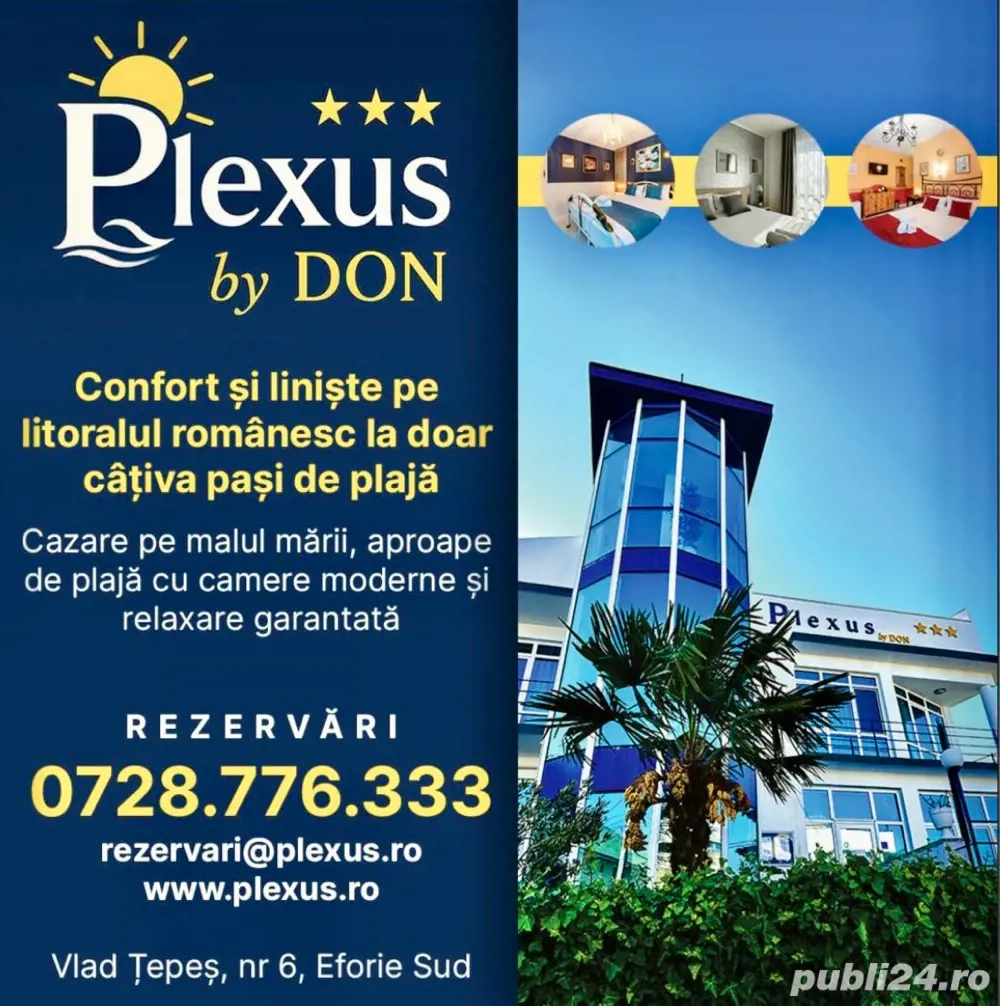 Cazare la mare in Eforie Sud, 3 minute pana la plaja (Plexus by DON)