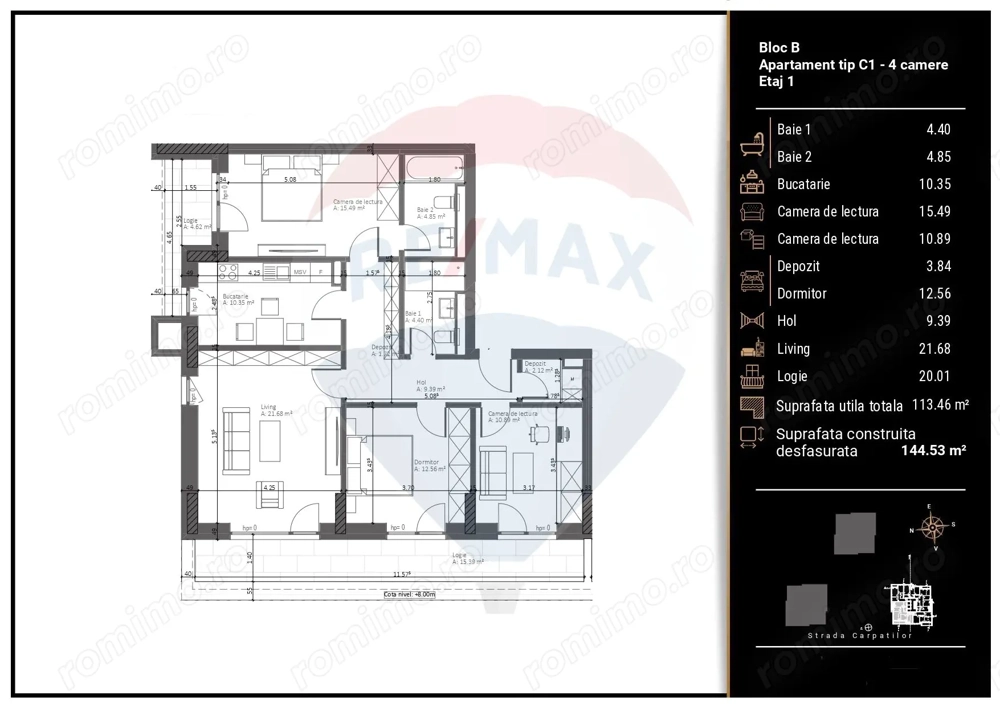 Cosmopolit Zenit – Ansamblu Rezidențial Premium în Răcădău