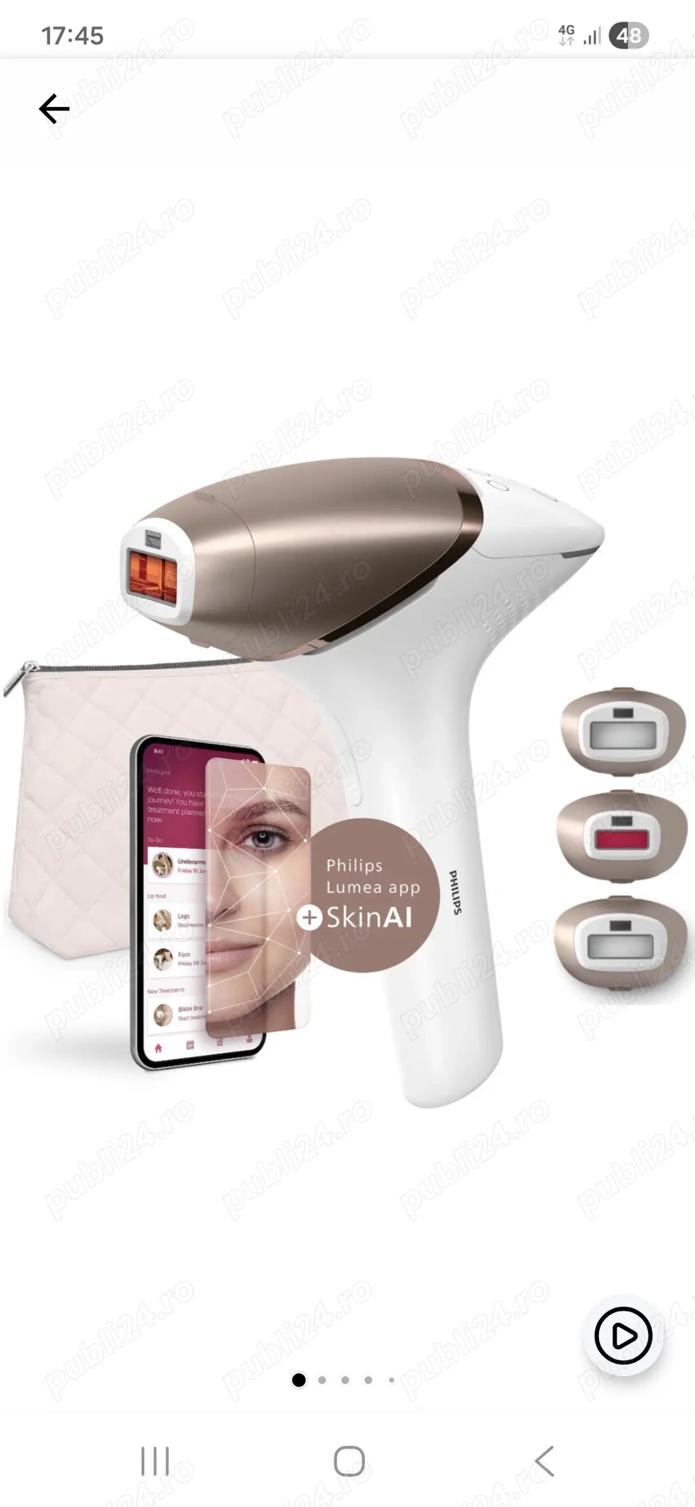 Epilator laser philips