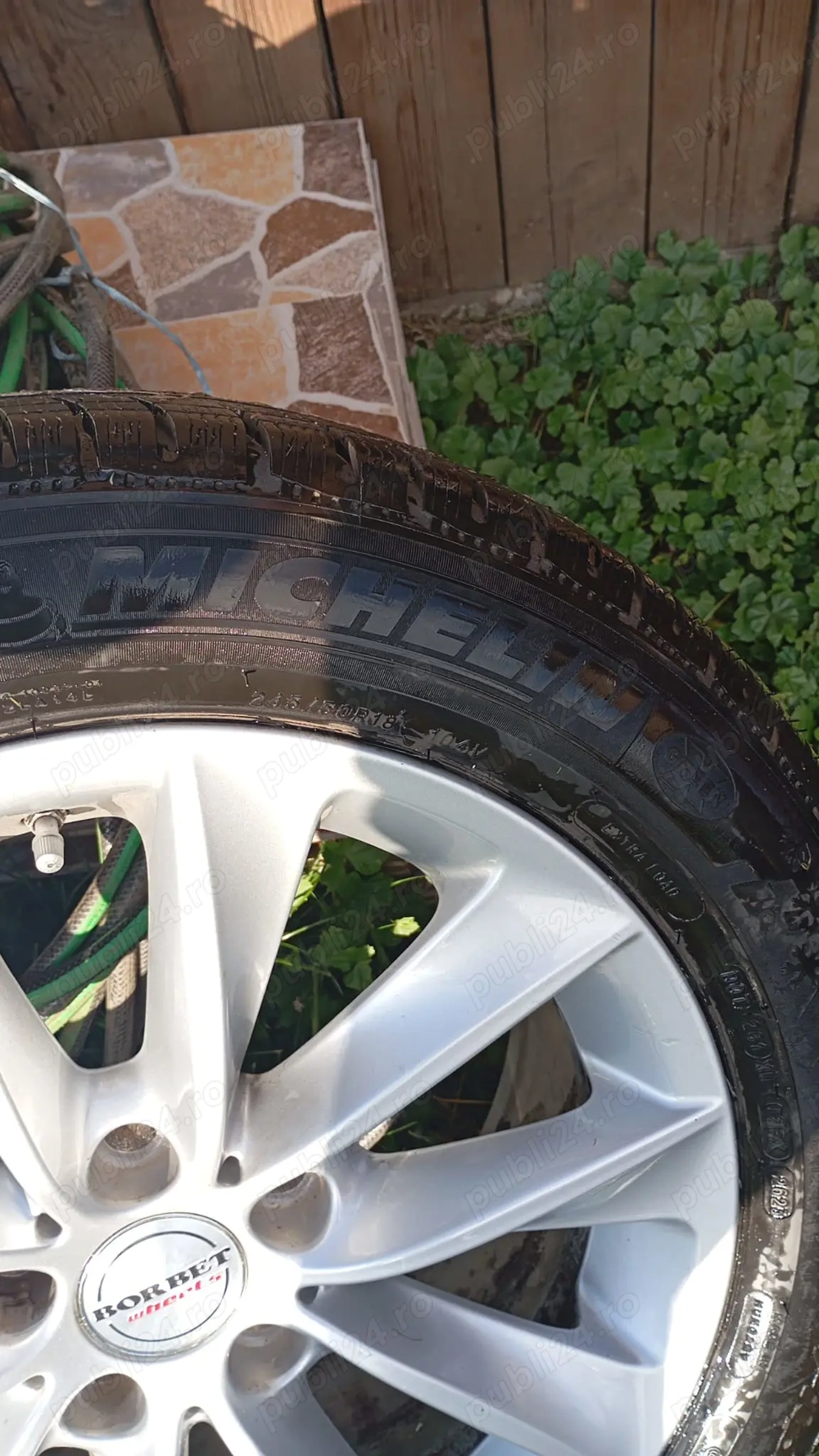 Cauciucuri de iarna Michelin  245/50 R 18 cu genti Borbet