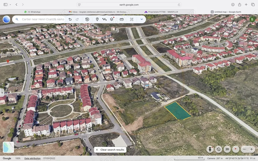 Teren in cartierul Henri Coandă