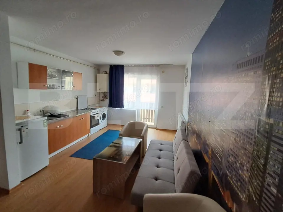 Apartament semidecomandat complet mobilat si utilat, parcare inclusa, zona Terra