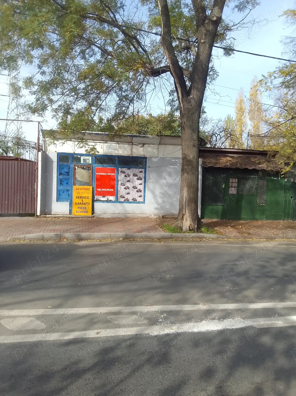 Închiriez  Spațiu stradal comercial magazin din betoatiu metalic ,birou,  depozite ,curte interioara