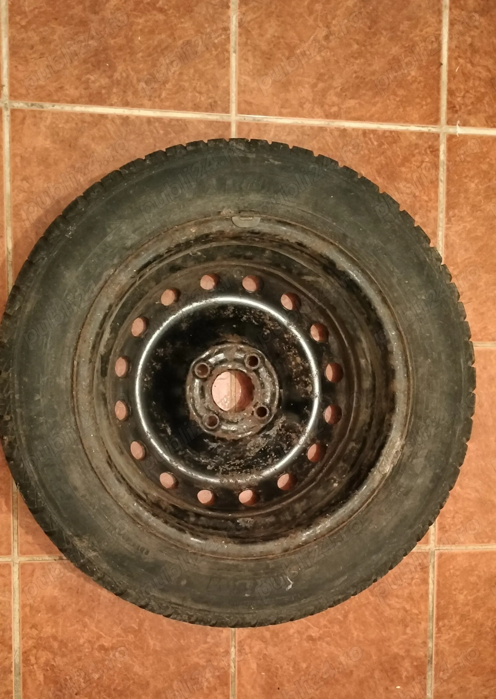 2 Jante tablă + Cauciucuri Polaris2 M+S