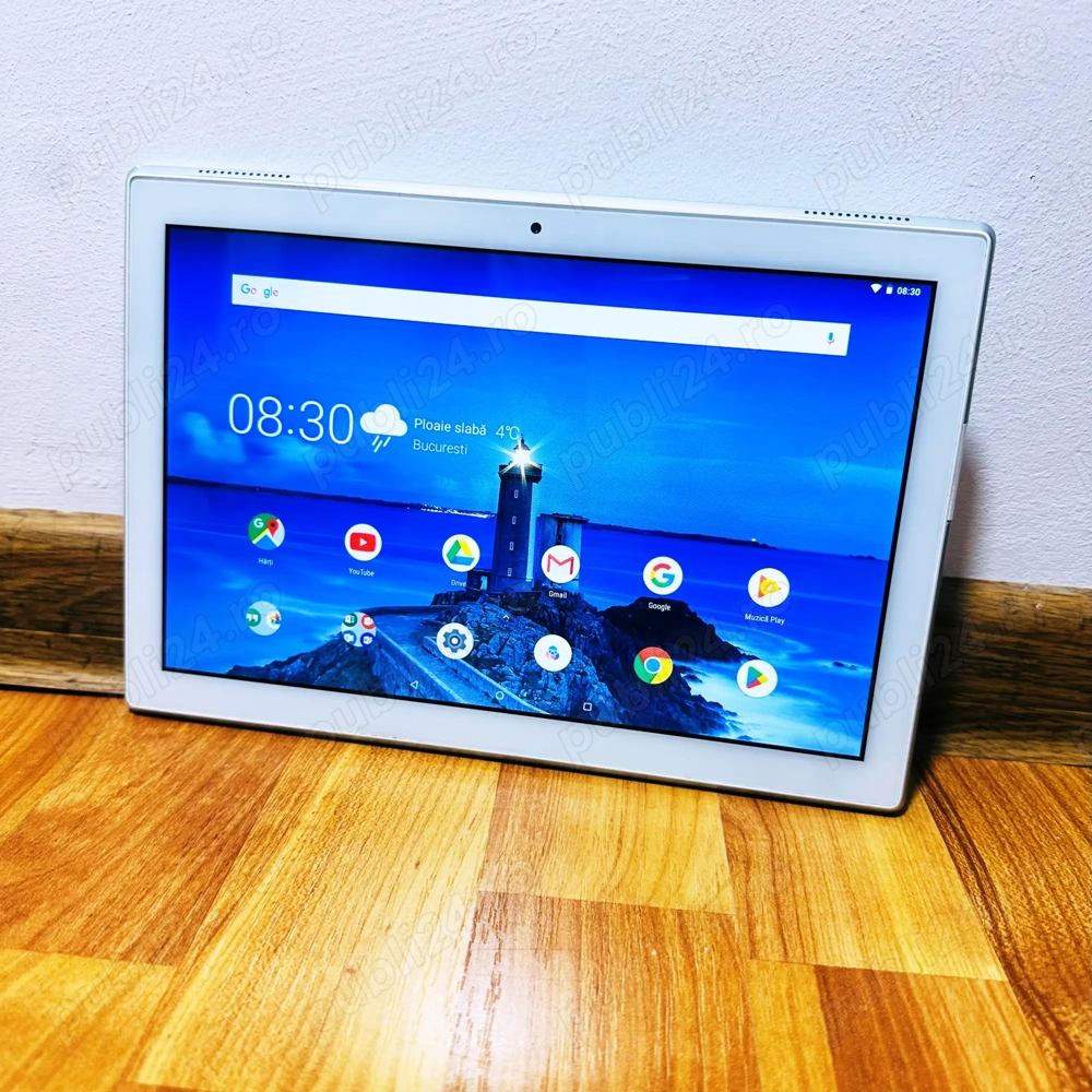 Tableta Lenovo Tab 10 White Alb, Quad-Core, 10.1  inch, Livrare GRATUITA