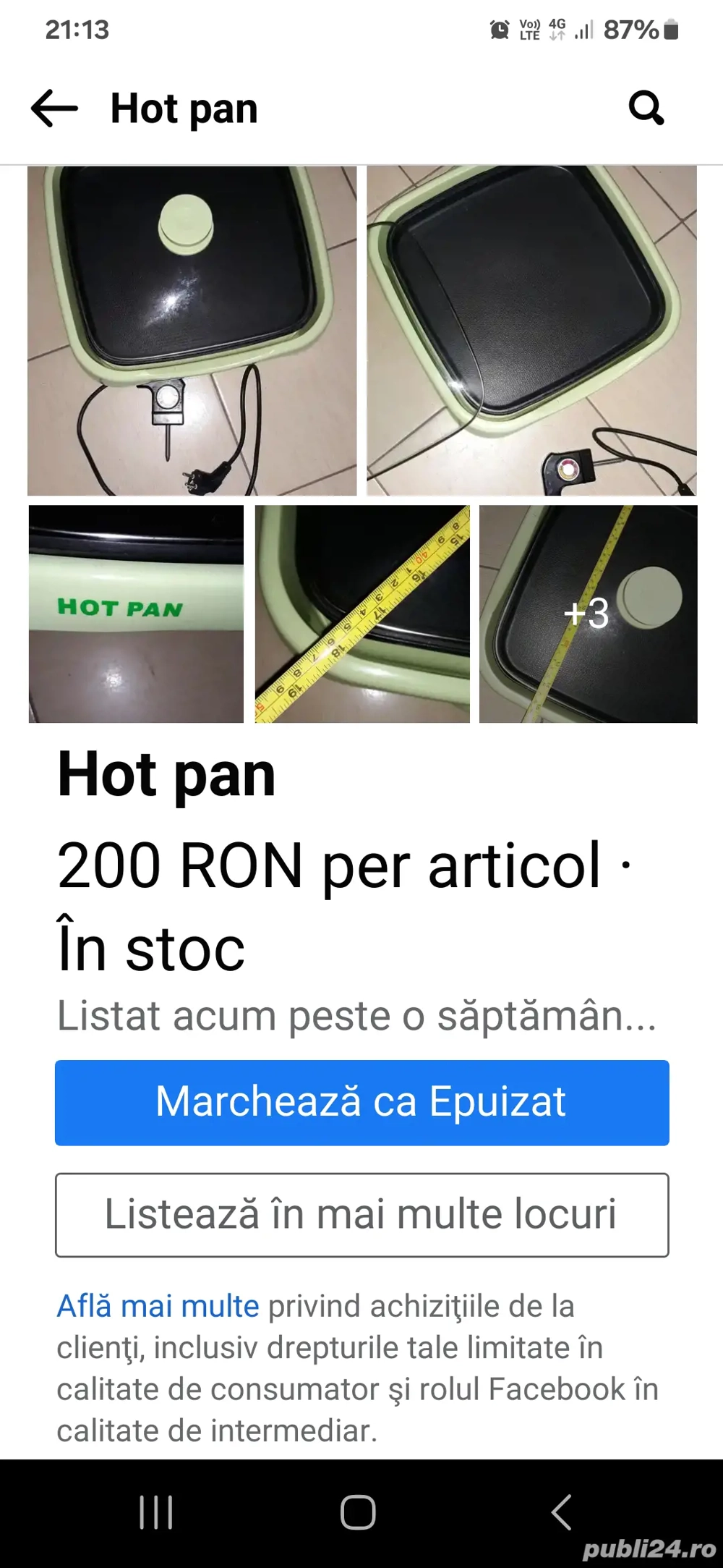 Tigaie electrica hot-pan