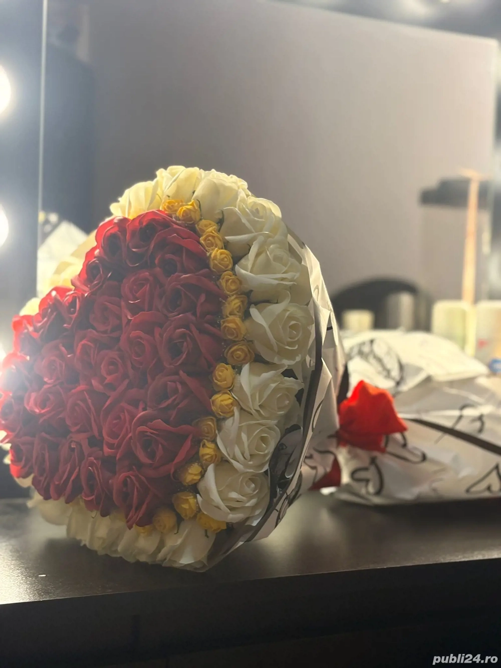 Buchet in forma de inima 