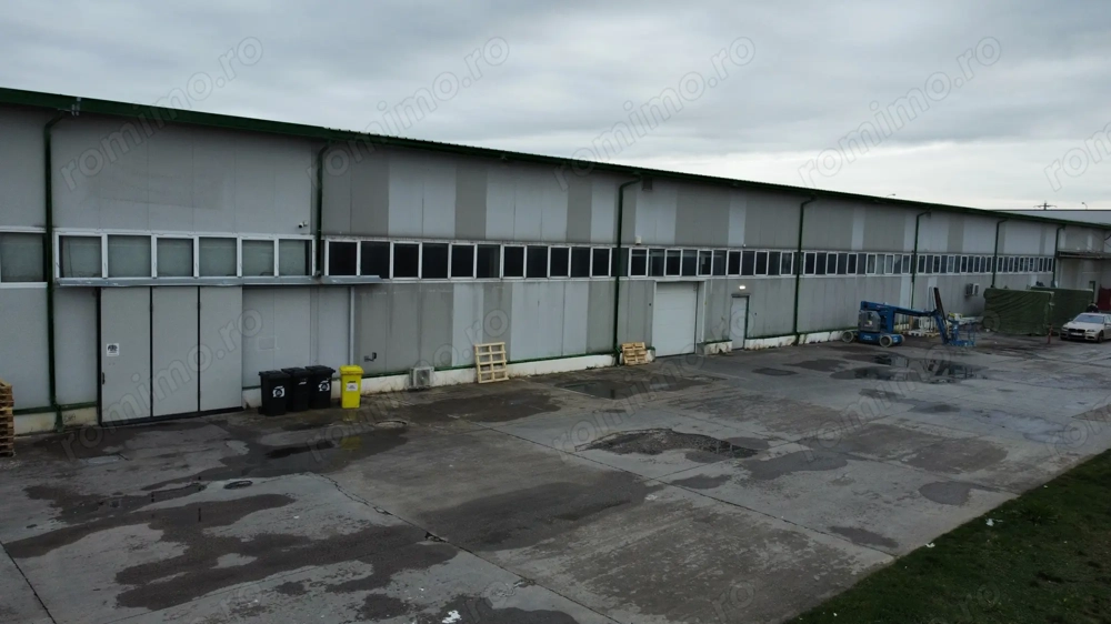 Hala industriala 1400 mp, spatiu depozitare logistica birouri acces TIR