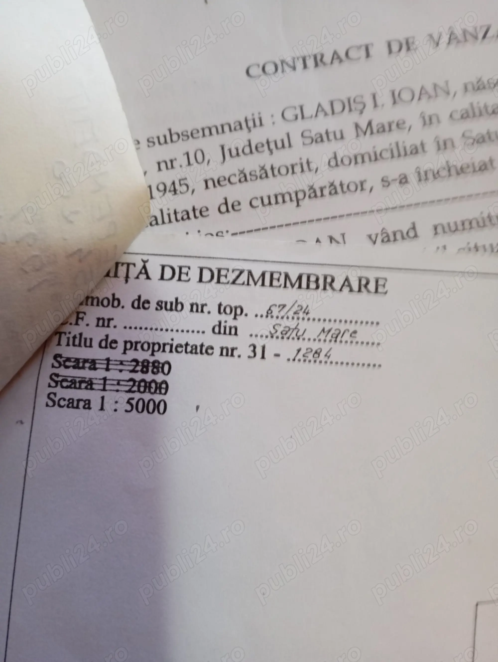 vand teren extravilan 38 arii intre Satu Mare si Vetis