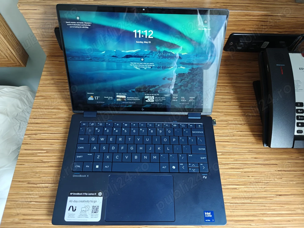 Laptop HP OmniBook X 2-in-1, 2K, 14" Touch, 1 TB, Intel Core 7 256V