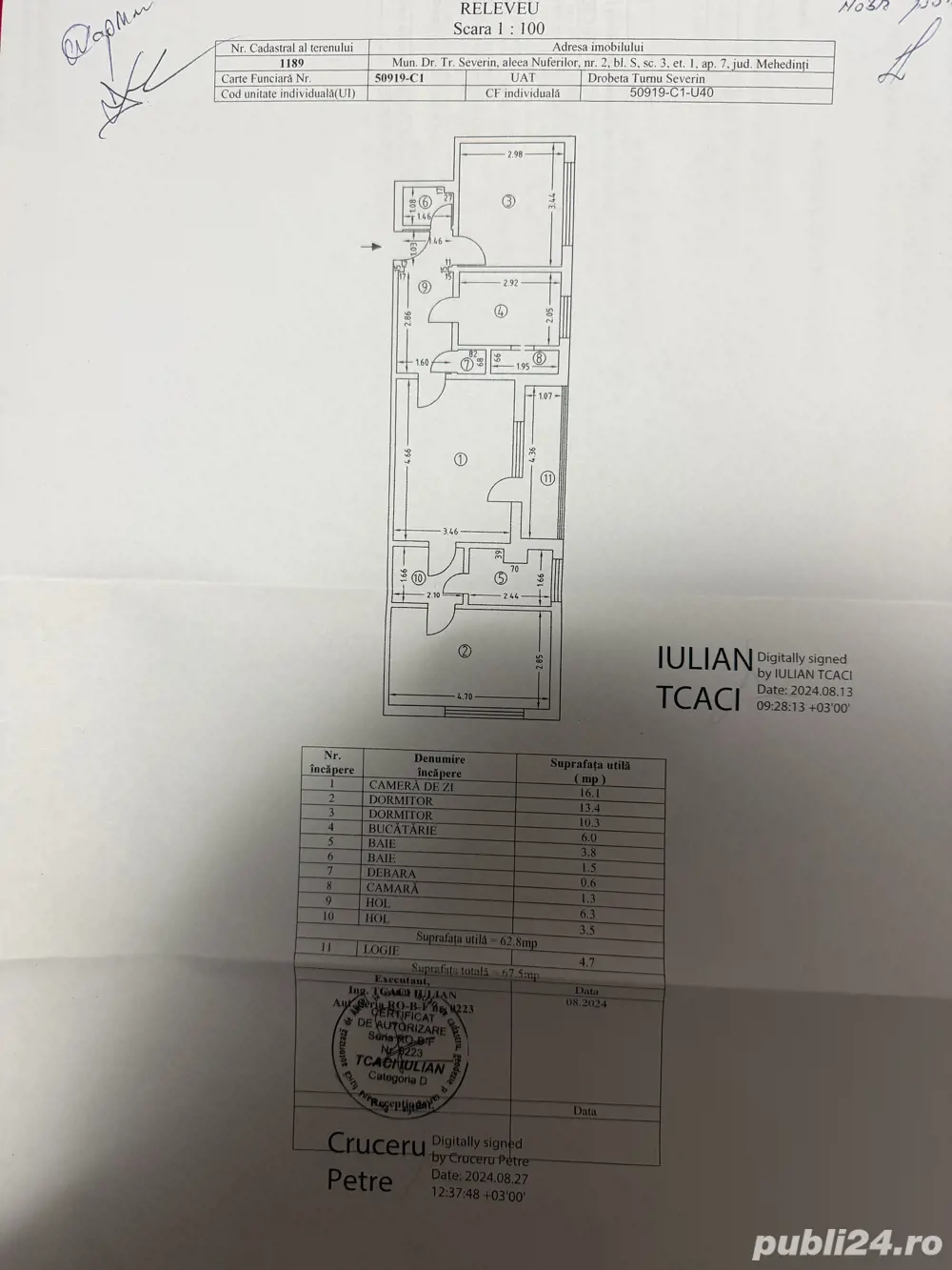Vand apartament! Pentru mai multe detalii sunati la nr de wps  