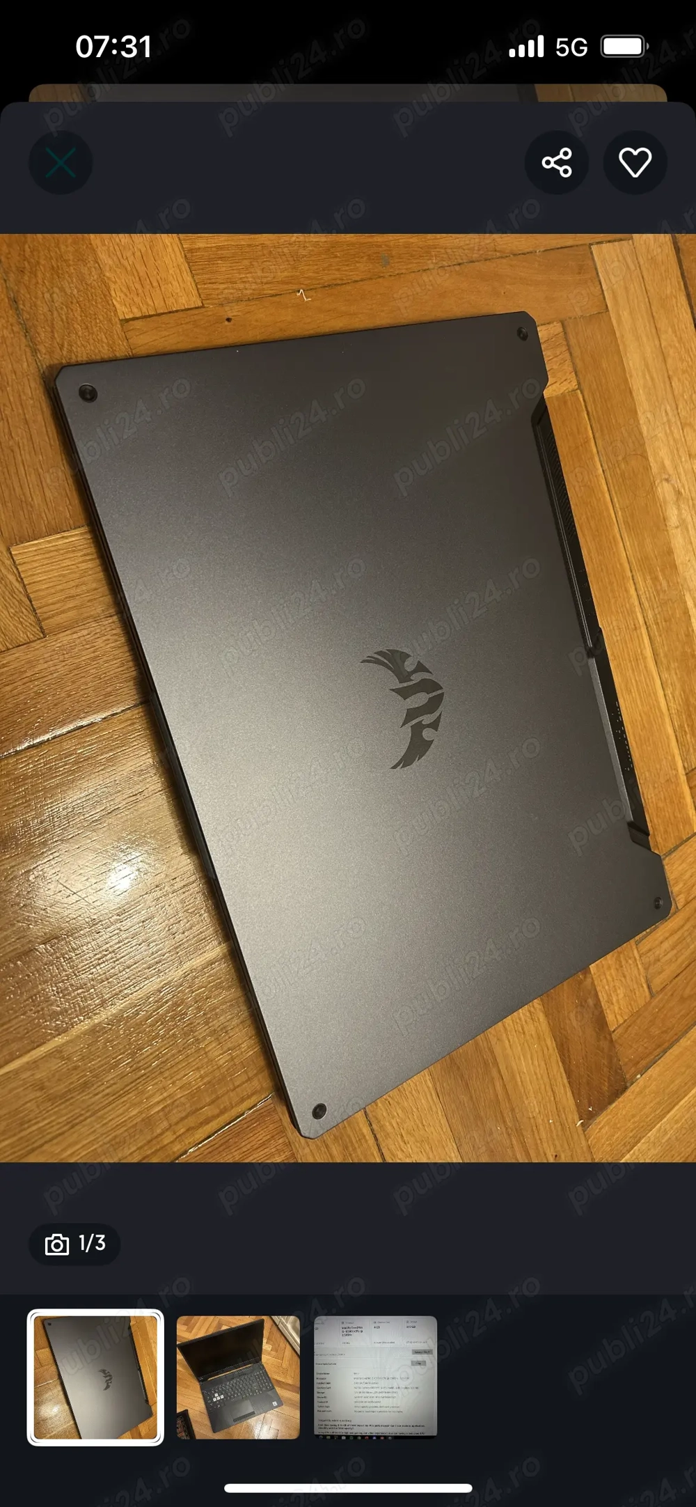  Vand laptop ASUS Tuf Gaming FX506L