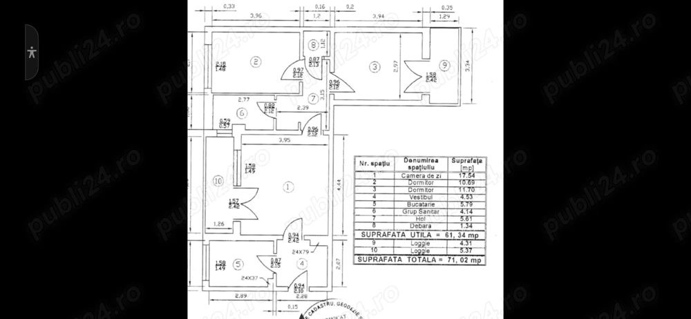 3 camere, 3  9 piata Gorjului