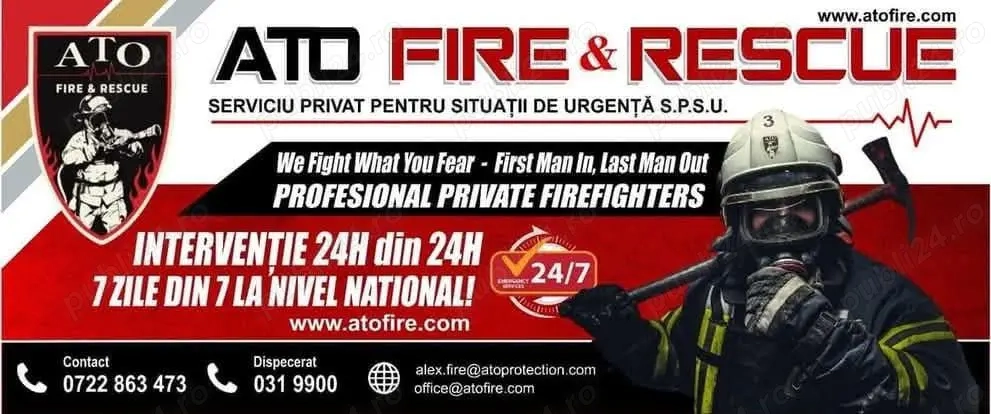 Angajare servant pompier pentru clădire de birouri. 