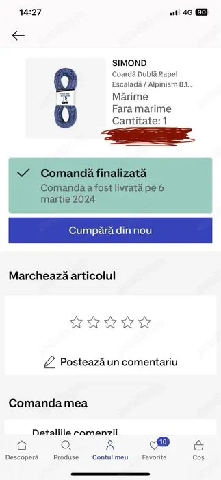 Coarda Simond aplinism 8.1mm,60m