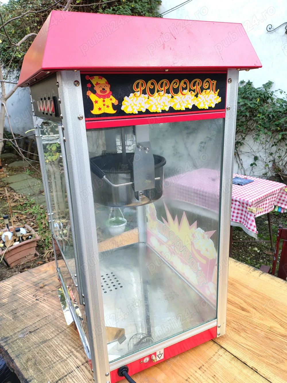  Masina de popcorn Hendi, 1500 W, sticla si otel, Pop-corn ,Masina popcorn, Aparat popcorn