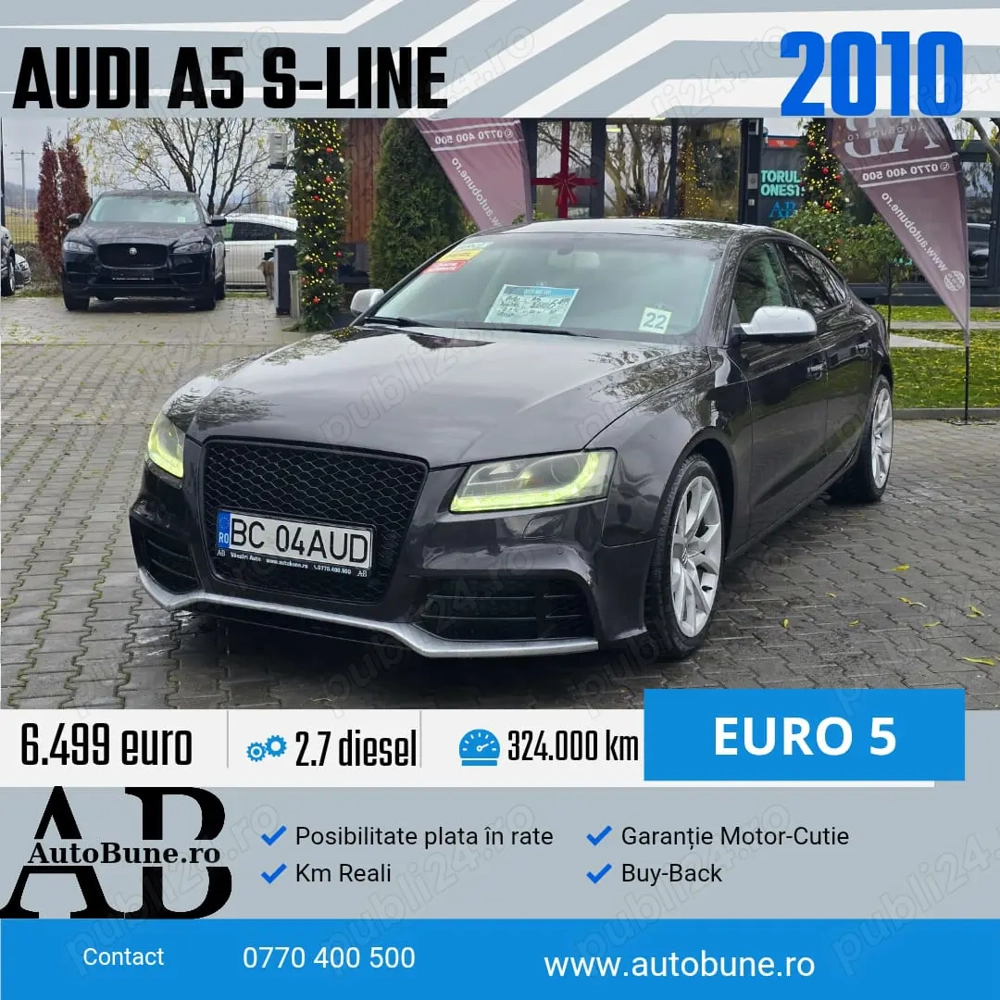 Audi A5 S-Line 2.7 TDI 190 CP