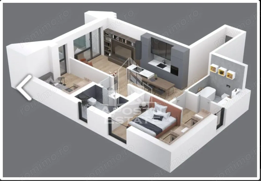 De VÂNZARE apartament 3 camere in bloc nou cu super pozitie