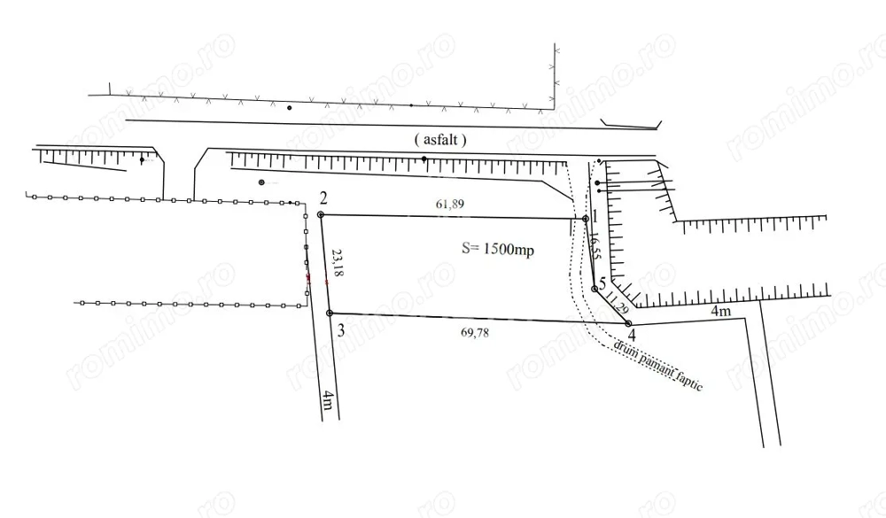 Teren de vanzare 1500 mp, Sanmihaiul Roman, ideal spalatorie auto.