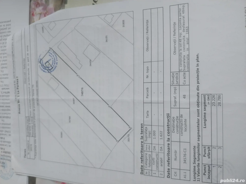 Teren intravilan de v&#226;nzare 