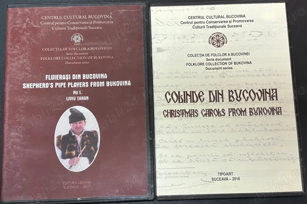 colecție de folclor documentară Bucovina pe doua cd-uri