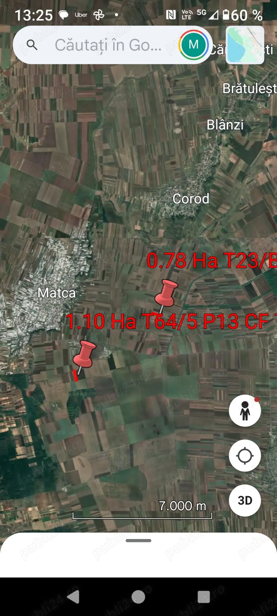 Vand teren arabl Matca jud. Galati