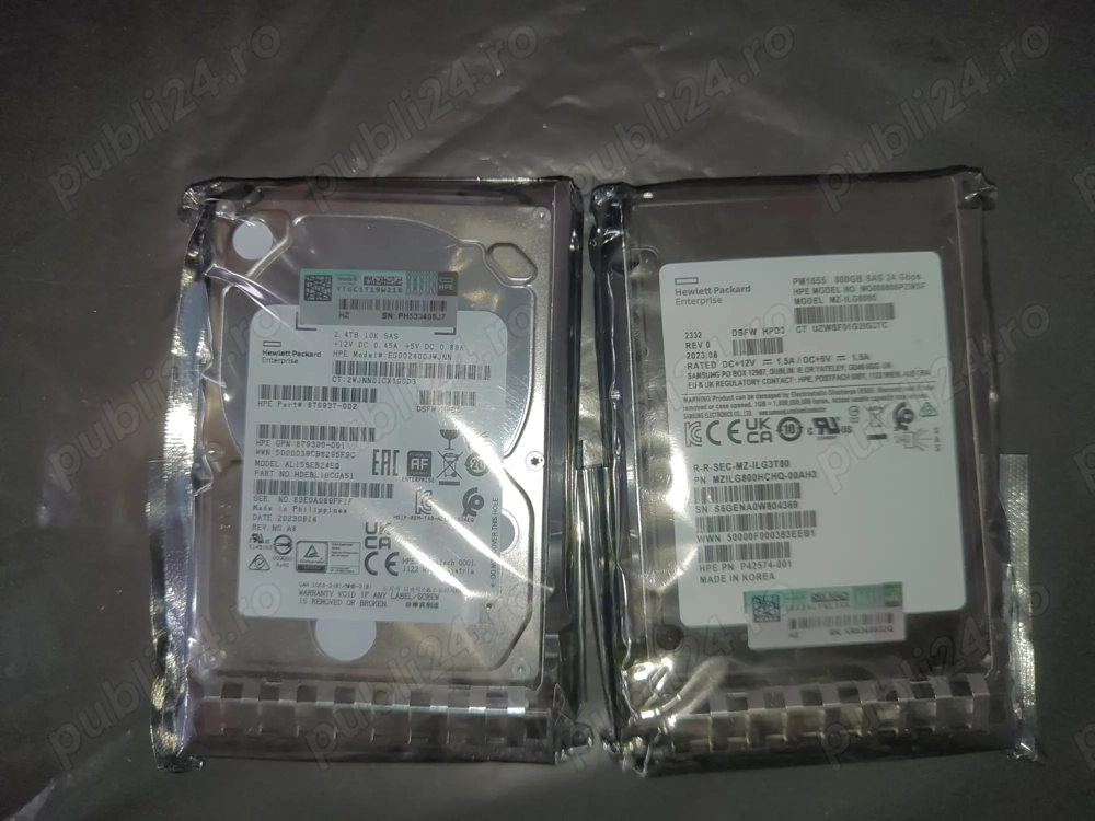 HDD 2.4 TB & SSD 850 GB interfata SAS
