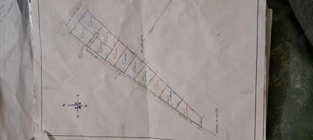 Vind teren parcela in loc Crainimat la DN 17 cu toate utilitățile. Tel. .Parcele de 10arii 