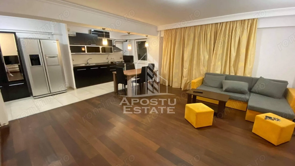 Apartament 3 camere, semidecomandat, centrala proprie, Giroclui.