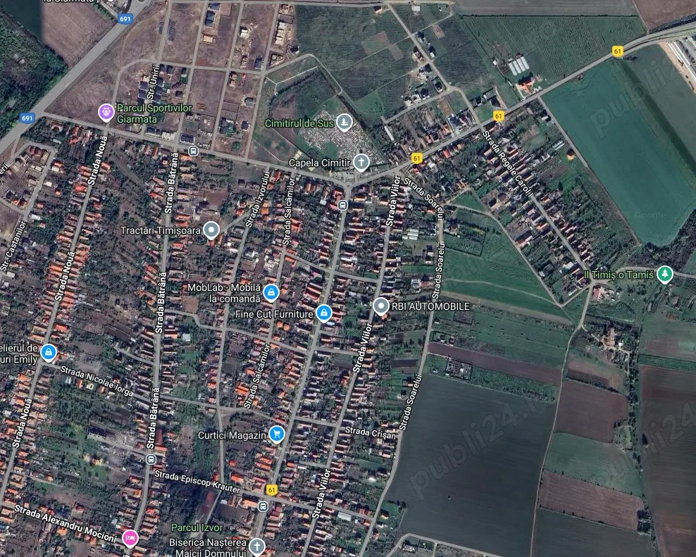 Teren, Giarmata, pt casa, duplex, 980mp, FS=23,6m, utilitati