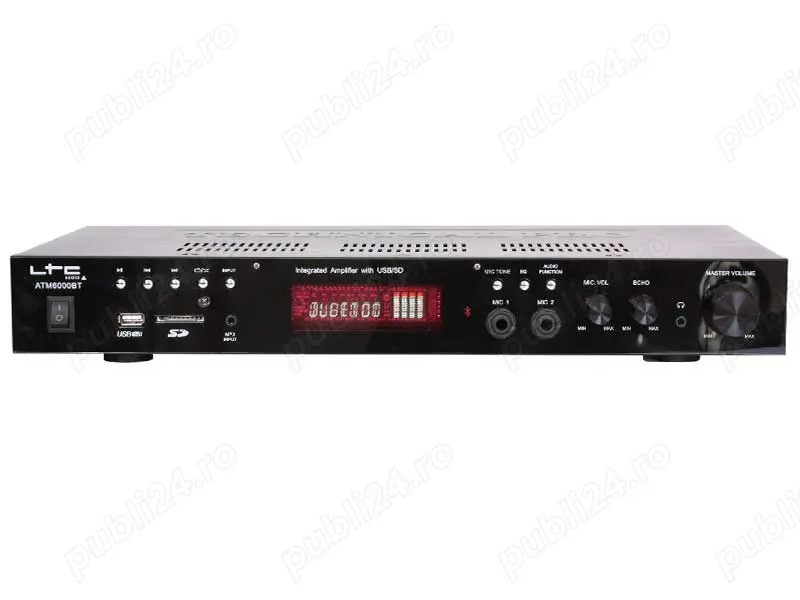 Amplificator karaoke 2x50W FM USB SD BT
