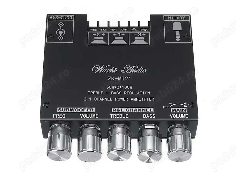 Amplificator audio 2.1 2x50W+100W Bluetooth V5.0