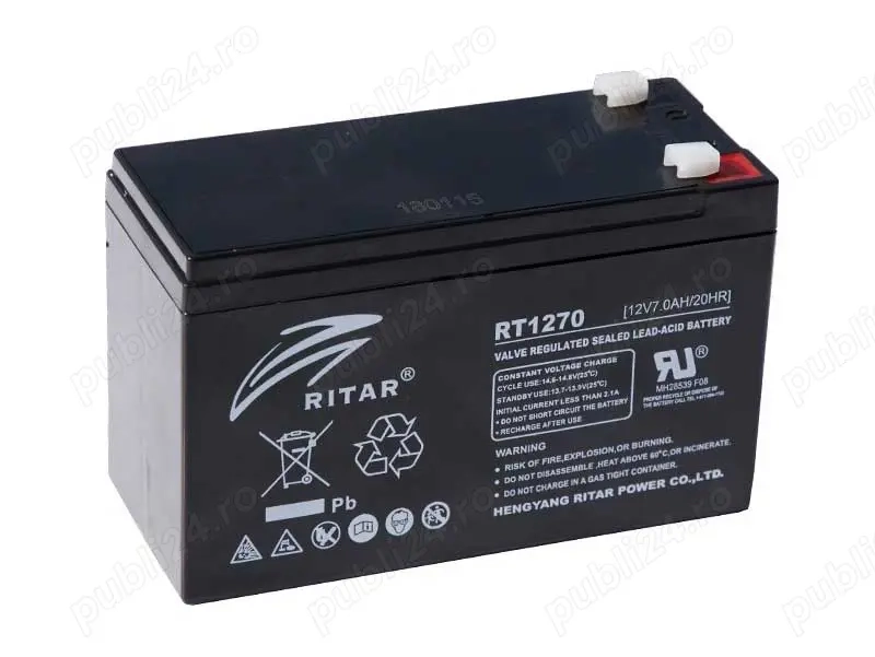 Acumulator plumb-acid 12V 7Ah Ritar