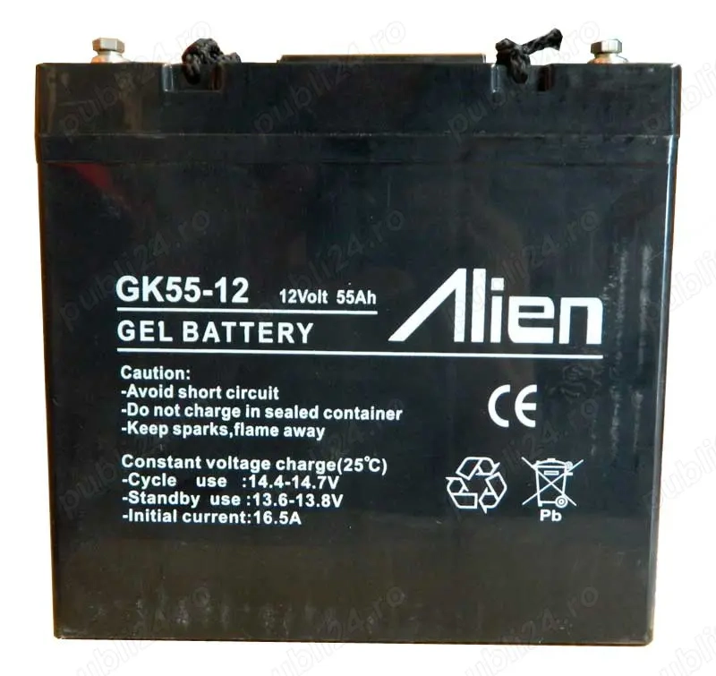 Acumulator gel 12V 55A Alien