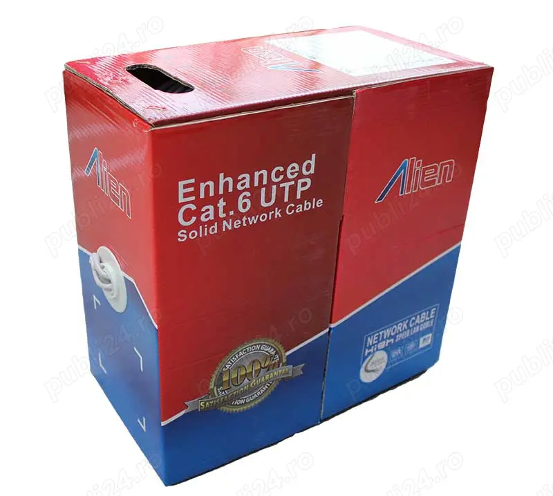 Cablu UTP Cat6e Alien 0.5mm cupru rola 100m