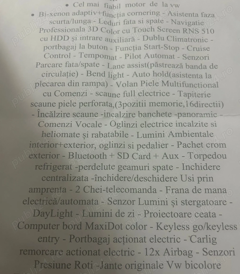 Vând vw passat model 2013