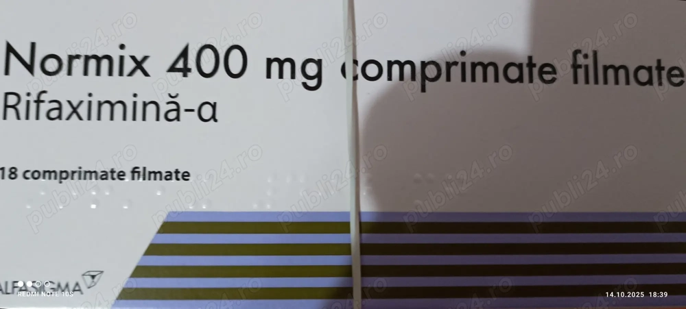 Vând Normix de 400 mg x18 
