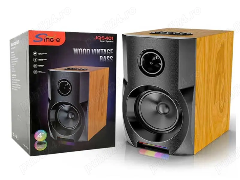 Boxa cu bluetooth si microfon pentru karaoke