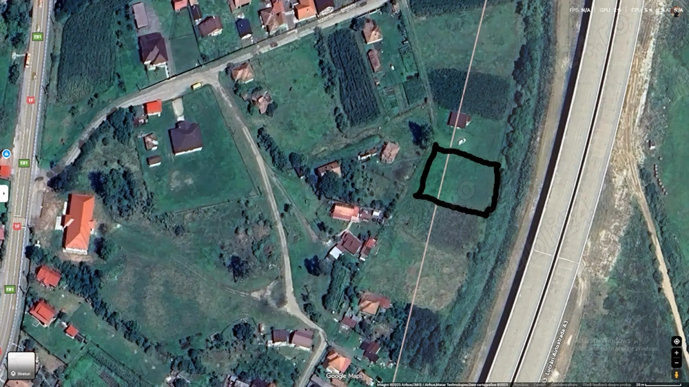 Teren Intravilan 1200 mp în Mihăiești