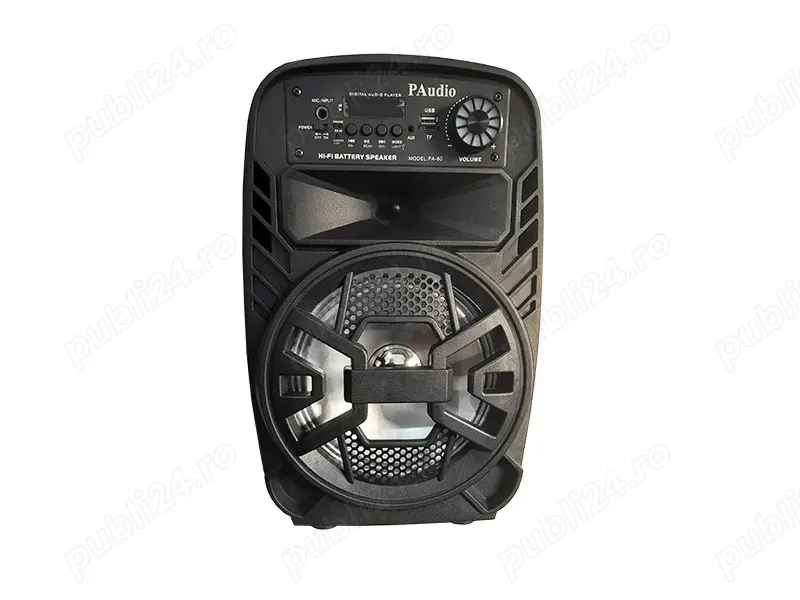 Boxa activa 8inch ABS USB SD FM BT ACCU PAudio