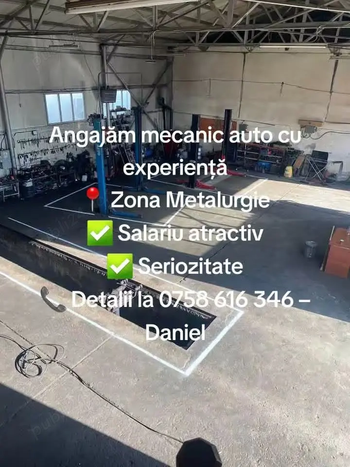 Angajăm mecanic auto cu experiență 