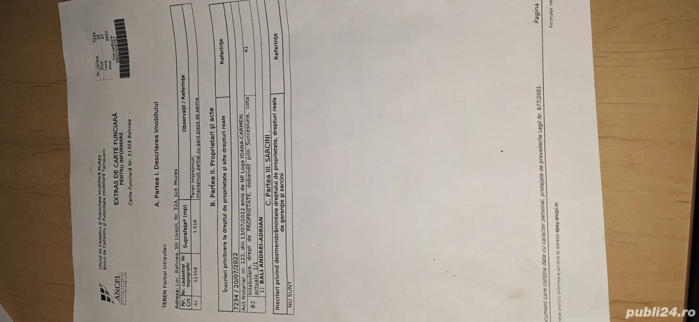 Vând Grădină 1700mp